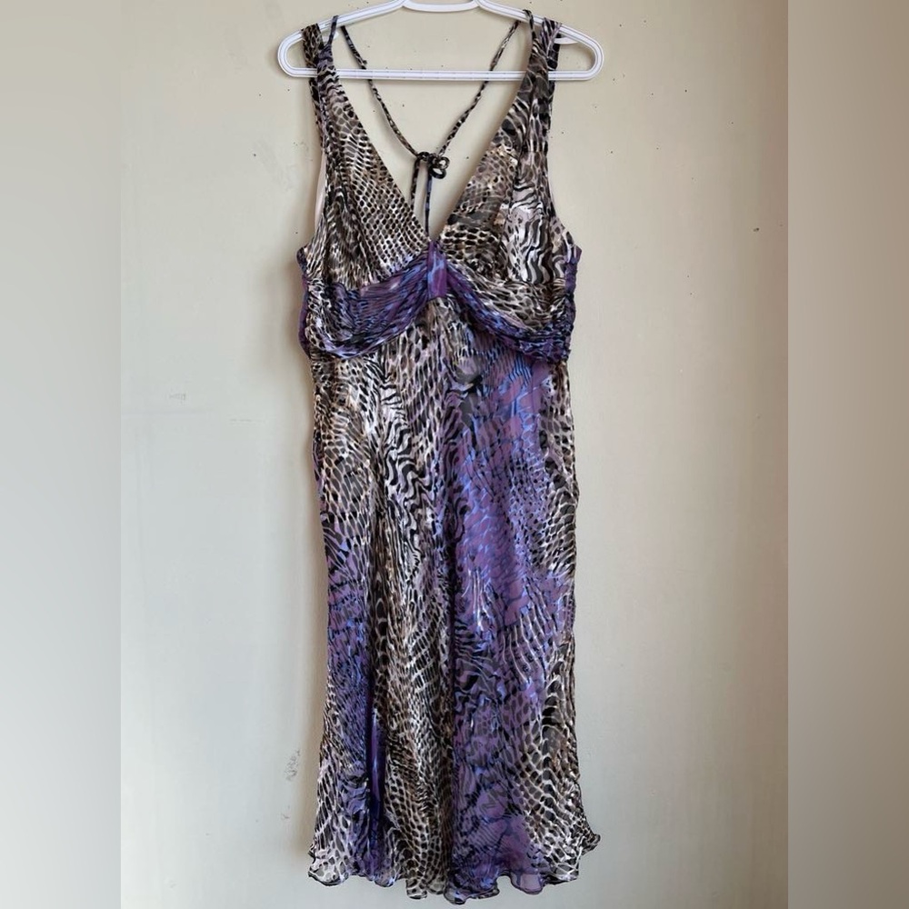 Vintage Sz 14 Joseph Ribkoff Animal Print Cocktail Dress